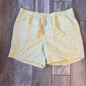 DSG Rec Short Mens 6" Inseam Large Light Yellow